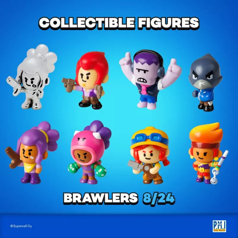 BRAWL STARS S1 FIGŪRĖLĖS - 8 VIENETŲ DELIKSĖ DĖŽUTĖ VER.C
