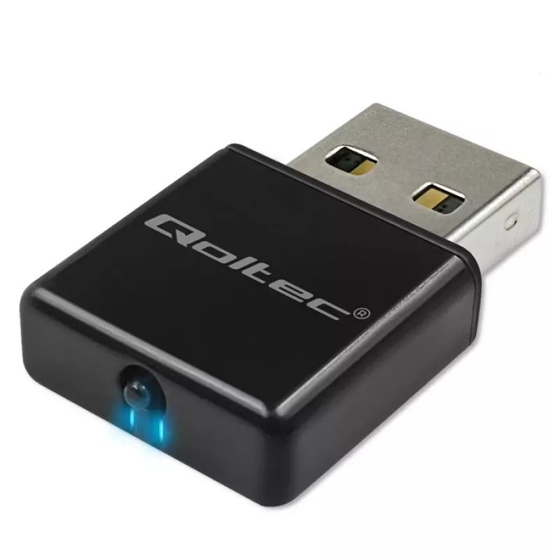 Wi-Fi USB adapteris QOLTEC NANO 56986 – mini N, USB 2.0, 802.11n