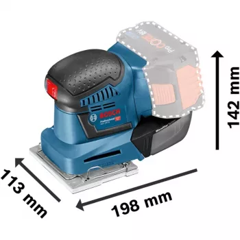 Bosch GSS 18V-10 Professional belaidinis orbitinis šlifuoklis