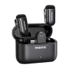Belaidis mikrofonų rinkinys MAONO WM622 PC2, 2 siųstuvai, USB-C imtuvas, įkrovimo dėklas, 48 kHz/16 bitų, 360° omnikryptis, iki 100 m veikimo atstumas
