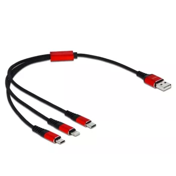 Delock 3 viename universalus įkrovimo kabelis - 30 cm