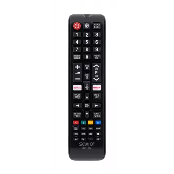 SAVIO nuotolinio valdymo pultas RC-07 Samsung TV, IR belaidis, juodas, mygtukinis