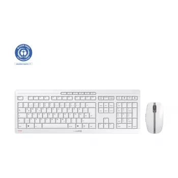 CHERRY Stream Desktop belaidis klaviatūros ir pelės rinkinys, RF Wireless, QWERTZ, baltas