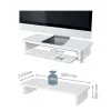 Monitorinis stovas LEITZ Freestanding 64340001 – pastatomas ant stalo, 61 cm (24 col.) ekranams, 20 kg, aukštis reguliuojamas, baltas