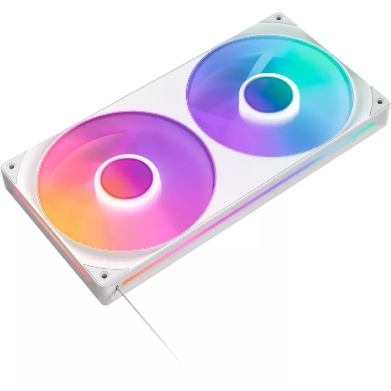 Ventiliatorių blokas NZXT RF-U28HF-W1 140mm 2000 RPM 98.61 CFM baltas