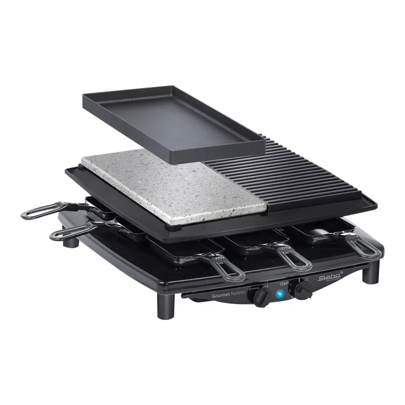 Steba RC 4 Plus Deluxe raklečo grilis, juodas