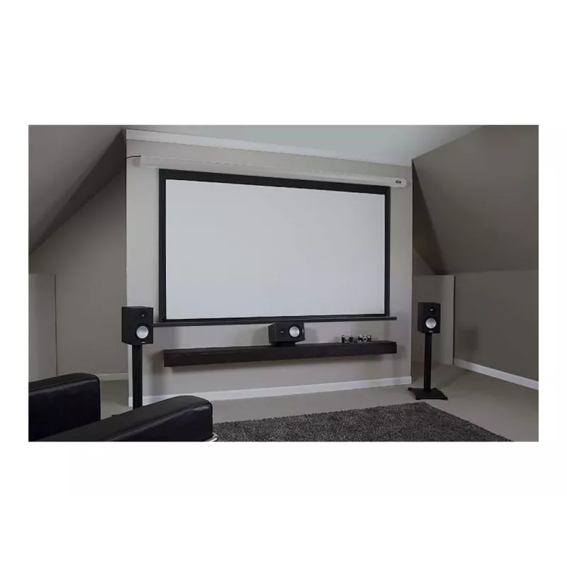 Elite Screens Electric100XH Projection Screen White – 100 colių motorizuotas ekranas