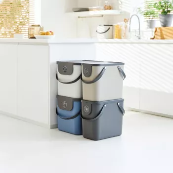 Rotho Albula 25 L talpykla/dėžė stačiakampė, cappuccino, technopolimeras, 25 L, 400×235×340 mm