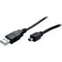 USB laidas ShiverPeaks BS77163 3 m USB 2.0 A–Mini-B juodas