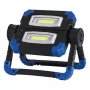 Darbinis šviestuvas RealPower 463617 prožektorius, LED 10 W, 2 lemputės, baterijos AA, IPX2, juodas