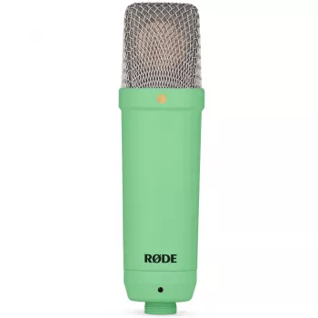 Studijinis kondensatorinis mikrofonas RØDE NT1 Signature Green – kardioidinis, 20–20000 Hz, XLR, max SPL 142 dB