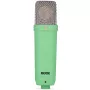 Studijinis kondensatorinis mikrofonas RØDE NT1 Signature Green – kardioidinis, 20–20000 Hz, XLR, max SPL 142 dB