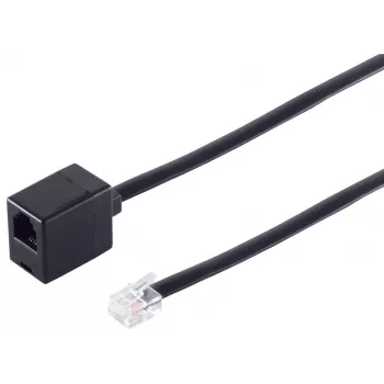 ISDN telefono prailginimo kabelis ShiverPeaks 70235-6/6 — modulinė RJ jungtis, 15 m