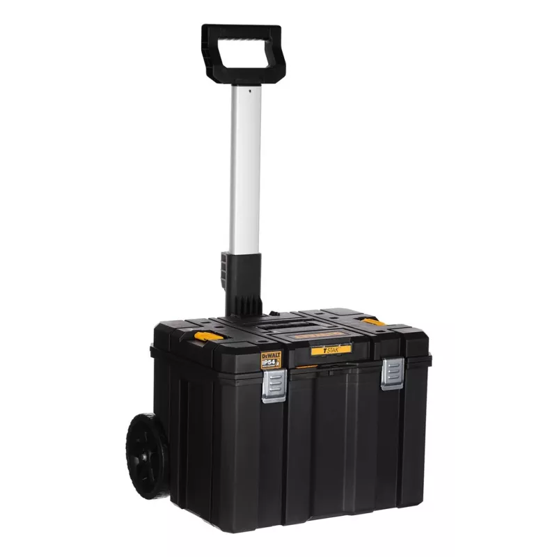 Dėžė įrankiams DeWalt DWST83347-1 polikarbonatinė, IP54, 512×435×635 mm, 50 kg talpa, ratai, teleskopinis ranktūris