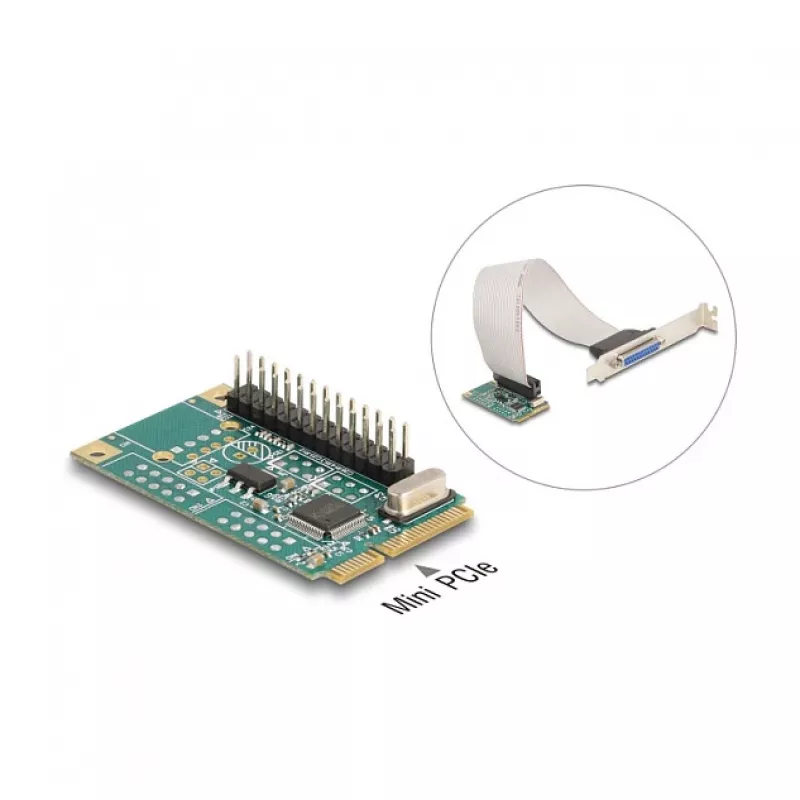 Vidinė lygiagrečioji sąsaja DeLOCK 95275 Mini PCI Express žalia
