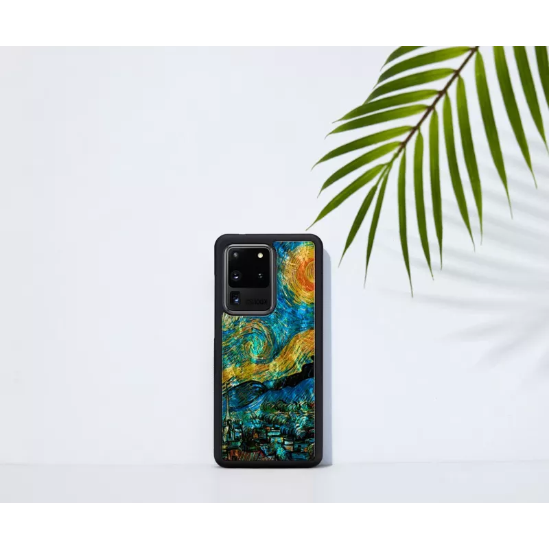Apsauginis telefono dėklas iKins, skirtas Samsung Galaxy S20 Ultra — žvaigždėto nakties juodos spalvos