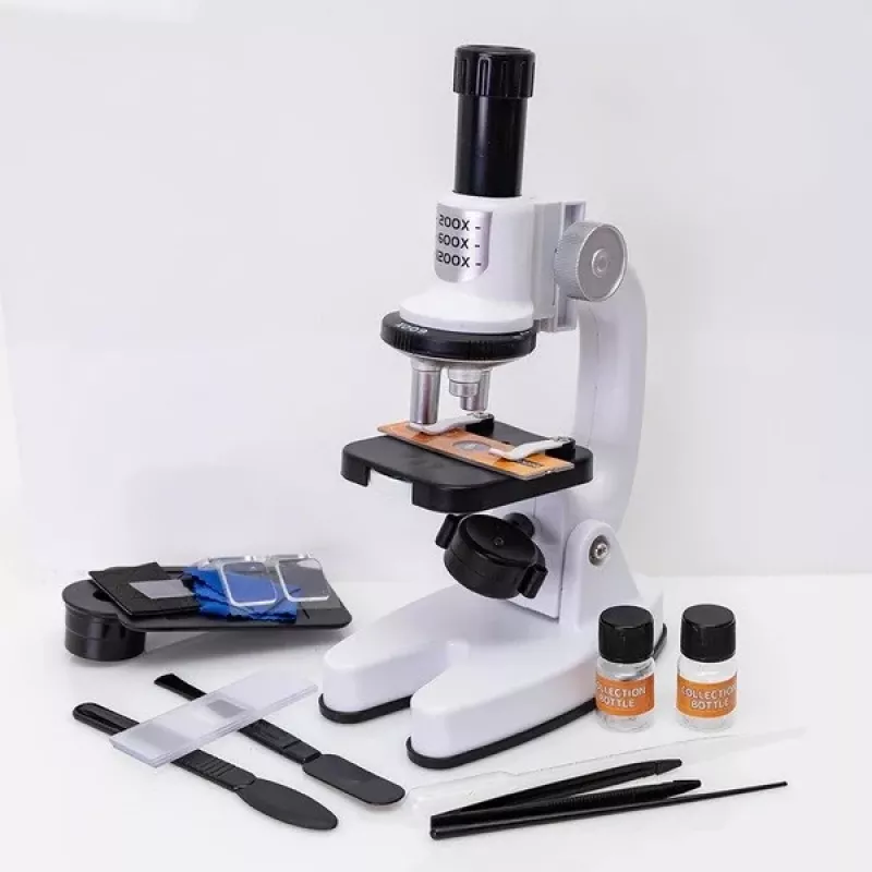 Mikroskopas Ascato 124582, 40× didinimas, LED apšvietimas, edukacinis laboratorinis mikroskopas