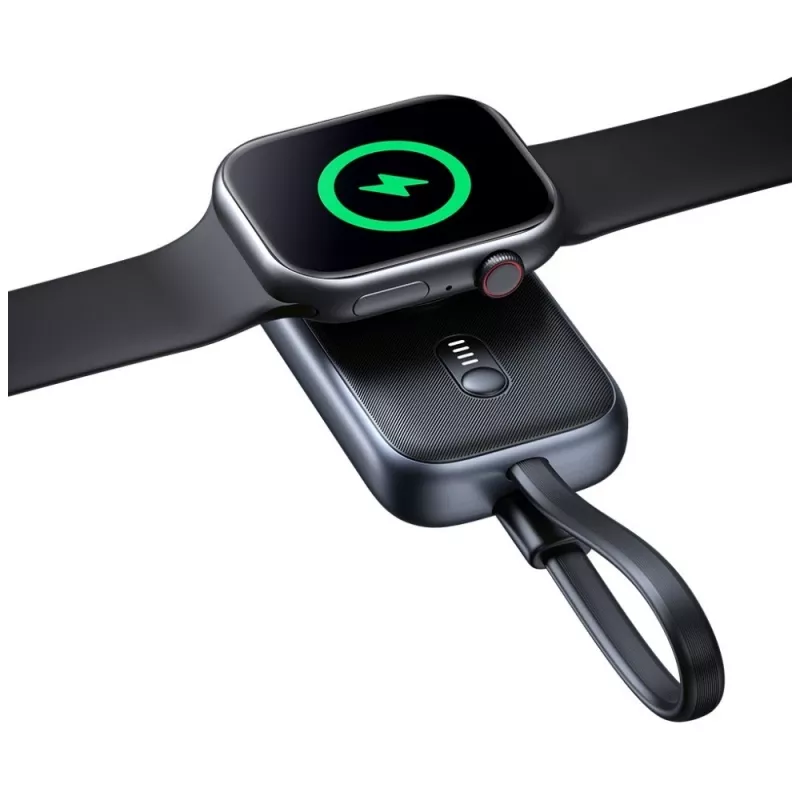 Usams CD245 2v1 indukcinis kroviklis Apple Watch su 1200mAh powerbanku ir USB-C laidu