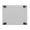 Stovimas serverinis spintos korpusas LANBERG FF01-8047-12SL 47U 800x1000 mm pilkas su priekinėmis ir galinėmis stiklinėmis durimis bei LCD skydelio vieta