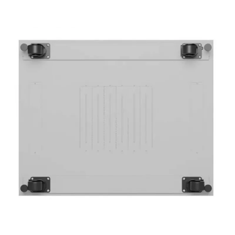 Stovimas serverinis spintos korpusas LANBERG FF01-8047-12SL 47U 800x1000 mm pilkas su priekinėmis ir galinėmis stiklinėmis durimis bei LCD skydelio vieta