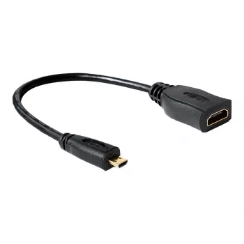 HDMI kabelis DeLOCK 65391 0,23 m, A tipas į D tipą, juodas