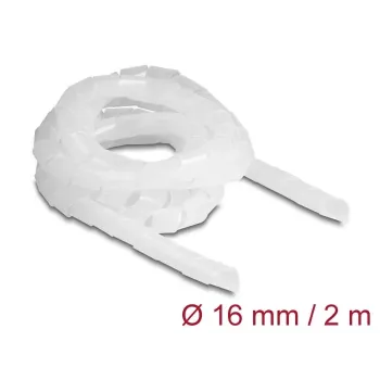 DeLOCK spiralinė žarna lanksti 2 m x 16 mm skaidri polietileninė