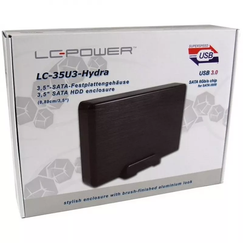 Išorinis HDD korpusas LC-Power LC-35U3-HYDRA 3.5 inch SATA USB 3.2 Gen 1