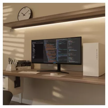 JAPANNEXT 86,4 cm JN-IPS340UWQHD60C-C65W-HS lenktas UWQHD monitorius