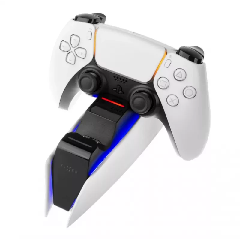 Įkrovimo stotelė FIXED FIXPS5-DCC-BW, skirta PlayStation 5, laidinė, juoda/balta