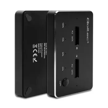 Qoltec 50310 Docking stotelė 2x SSD M.2 SATA NGFF USB Type C