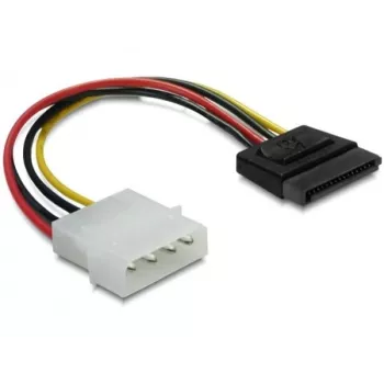 Maitinimo laidas SATA HDD DeLOCK B40160100 4pin vyriškas tiesus 0,12m