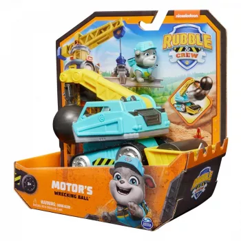 Griovimo kamuolio sunkvežimis Rubble & Crew Motor 3+ metai Plastikas Juoda Mėlyna Geltona