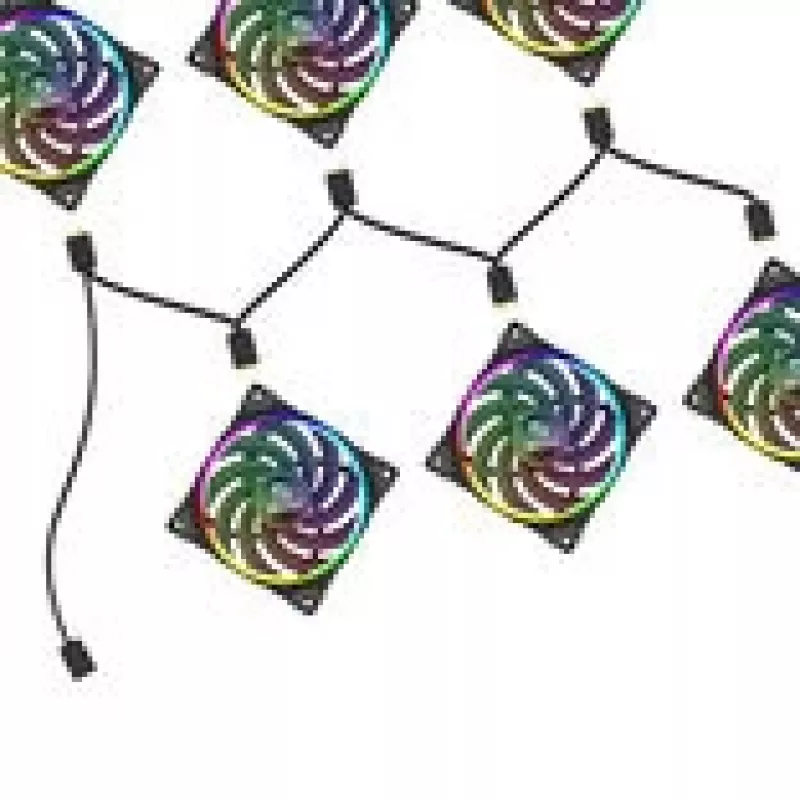 RGB skirstytuvas Akasa AK-CBLD13-85BK 1 į 6 adresuojamų LED jungiamasis kabelis