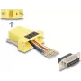 DeLOCK D-Sub 15 pinų moteriškas į RJ45 moteriškas surinkimo rinkinys geltonas