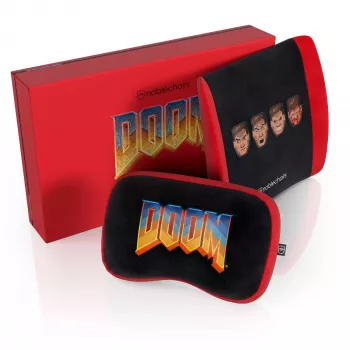 Memory Foam pagalvėlių rinkinys noblechairs DOOM Retro Edition – ergonominės pagalvėlės žaidimų ir biuro kėdėms