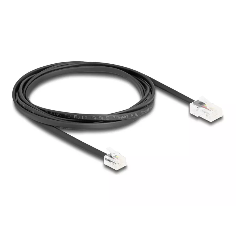 Telefono laidas DeLOCK 88036 RJ45 – RJ11 2m juodas