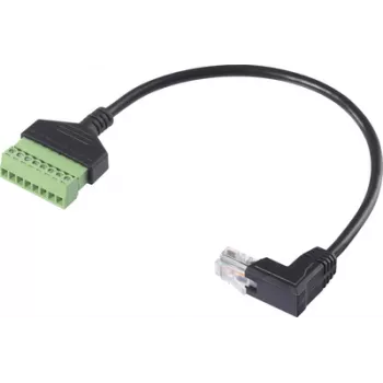 Renkforce RJ45 tinklo adapterio laidas [1x RJ45 kištukas 8p8c - 1x gnybtų jungtis] 30 cm (RF-6443974)