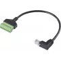Renkforce RJ45 tinklo adapterio laidas [1x RJ45 kištukas 8p8c - 1x gnybtų jungtis] 30 cm (RF-6443974)