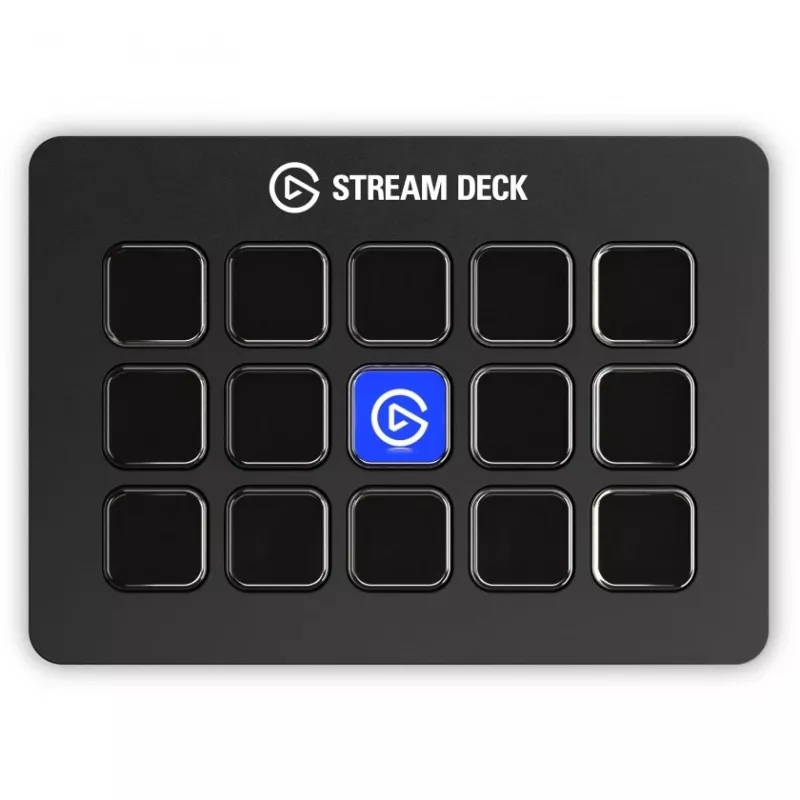 Elgato Stream Deck MK.2 15 klavišų USB užduočių valdymo pultas su klasikiniais klavišais, juodas