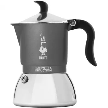 Kavinukas indukcinei viryklei BIALETTI FIAMMETTA 2 puodeliams, pilka