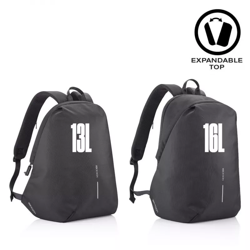 Kuprinė XDDESIGN Bobby Soft su 15,6 col. nešiojamojo kompiuterio skyriumi, 16 L, PET, juoda