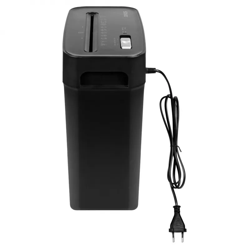 Popierių smulkintuvas SAVIO ND-01, kryžminis pjovimas 4 x 32 mm, 11 l talpa, 230 W, juodas, 72 dB