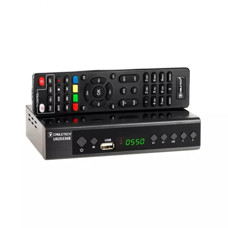Cabletech URZ0336C DVB-T2 imtuvas / dekoderis, H.265 HEVC