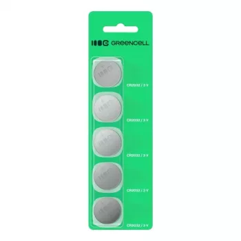 Žalioji baterija Green Cell CR2032 3V 220mAh, pakuotė po 5 vnt.