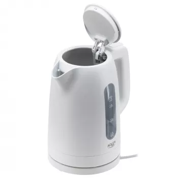 Virdulys Adler AD 1379w — 1,7 L, iki 2200 W, baltas, 360° sukamas pagrindas, polipropilenas