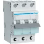Hager MBS310. Nennstrom: 10 A, AC Eingangsfrequenz: 50/60 Hz. Typ: B-type, Module Menge (max): 3 Modul(e). Breite: 52,5 mm, Tiefe: 70 mm, Hö