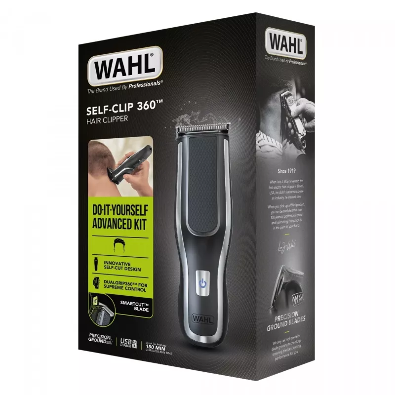 Wahl Self-Clip 360 juodas, sidabrinis ličio jonų (Li-Ion)