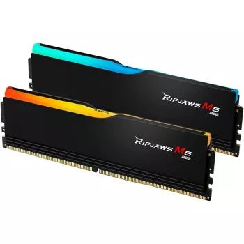 DIMM 64 GB DDR5-6000 (2x 32 GB) Dual-Kit, Arbeitsspeicher schwarz, F5-6000J2836G32GX2-RM5RK, Ripjaws M5, INTEL XMP