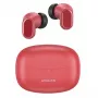 Belaidės TWS ausinės Usams BH serijos BHUBH03 Bluetooth 5.1, raudonos – į ausį, su įkrovimo dėklu