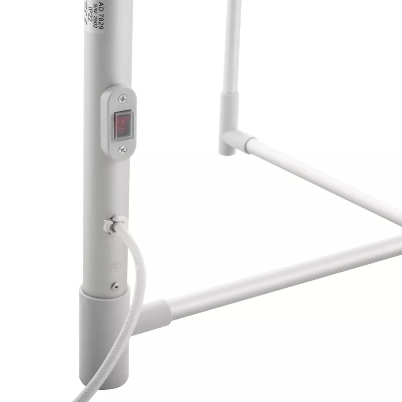 Elektrinis sulankstomas drabužių džiovintuvas Adler AD 7829 — 300 W, 148×52×90 cm, baltas, laisvai pastatomas